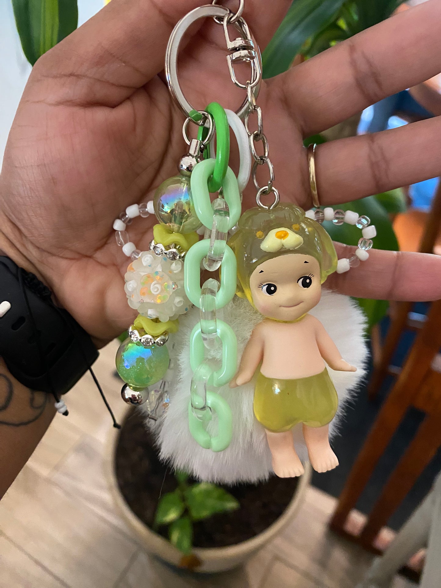 Character Beaded Keychain